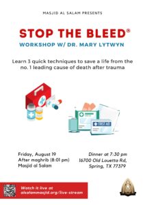 Stop the Bleed®: Workshop w/ Dr. Mary Lytwyn